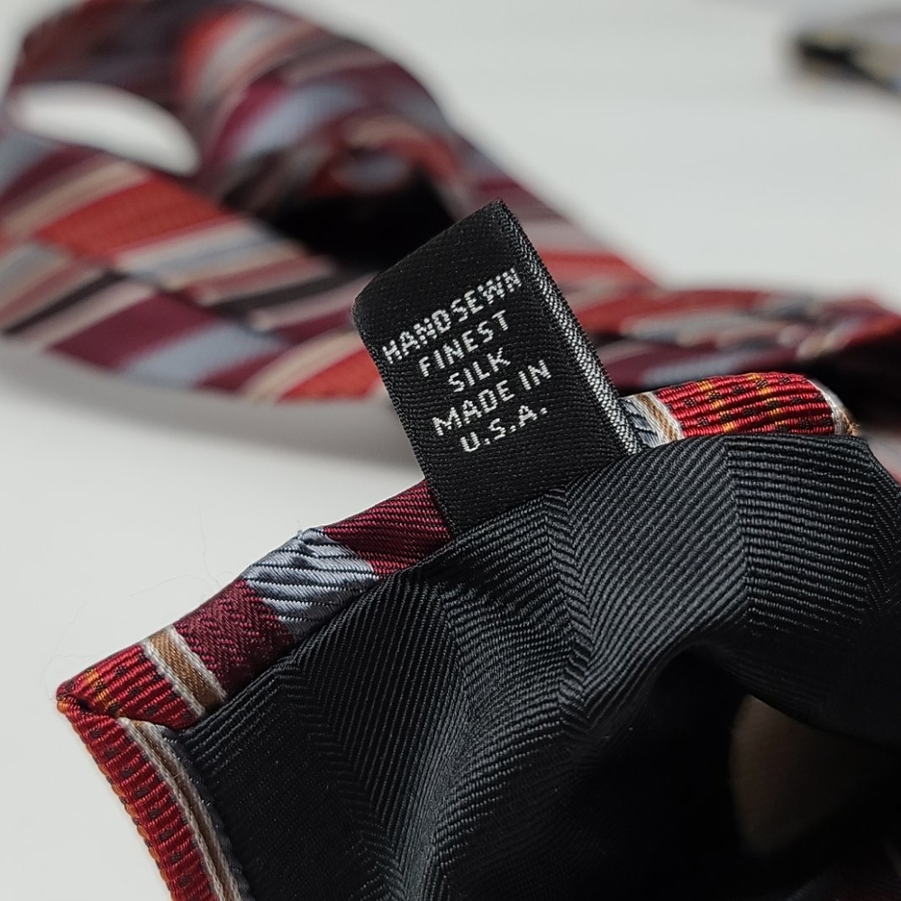 Robert Talbott Carmel Multicolor Striped Tie 58" - image 5